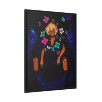 54 Mondays™ Project: Anime Noir Edition (Drop 1 of 54) Xavira – Black Orchid Glitch Wall Art | International Shipping Available