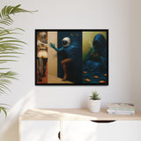 54 Mondays™ Project | Out Sight Out of Mind Out of Love – Beverly Hills Edition | Cosmic Noir Triptych | Limited Gold Max Fuega™ Signature | FSC-Certified Framed Matte Canvas