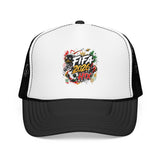 FIFA 2026 HTX Trucker Hat — Colorful Soccer Tournament Foam Cap