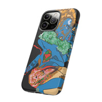 Indigenous Blue iPhone Tough Cases – Artistic Protective Covers | Fits iPhone 8 to iPhone 16 Pro Max | Licensed Design by Quuban Quinterro™