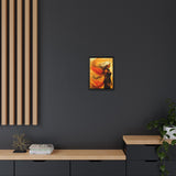 54 Mondays™ Project | Phoenix Ascendant – Beverly Hills Edition | Fire-Wing Warrior Portrait | Cosmic Noir Wall Art | Limited Gold Max Fuega™ Signature | FSC-Certified Framed Matte Canvas