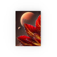 54 Mondays Project™ | @MaxGardenGalax | Cosmic Bloom Celestial Flower Hard Backed Journal | Inspiration for Dreamers (Blank) | Mars 001