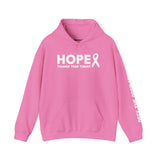 Hope Tougher Than Tumors™ Hoodie – Inspirational Cancer Awareness Sweatshirt | Gift for Survivors, Fighters & Supporters | Unisex Fit