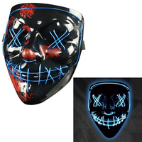 Your Fave Cosplay Merch | @BuyMartian 3-Mode LED Light Up Glow & Go Purge "Stitches" Neon Halloween Mask Costume (3 Options)