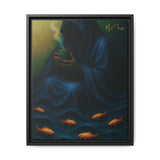 54 Mondays™ Project | Keeper of the Tide – Beverly Hills Edition | Stormtide Serpentine Cosmic Noir Wall Art | Limited Gold Max Fuega™ Signature | FSC-Certified Framed Matte Canvas