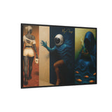 54 Mondays™ Project | Out Sight Out of Mind Out of Love – Beverly Hills Edition | Cosmic Noir Triptych | Limited Gold Max Fuega™ Signature | FSC-Certified Framed Matte Canvas