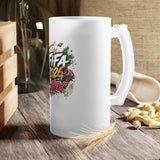 FIFA 2026 HTX Frosted Glass Beer Mug — Soccer Tournament Fan Pint