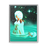 Purify Yourself In the Waters Of… – Framed 18x24 Canvas | Divine Feminine Water Sign Wall Art (Cancer, Scorpio, Pisces) | (FSC-Certified Wood) | International Shipping Available
