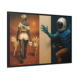 54 Mondays™ Project | Out of Orbit Out of Reach – Beverly Hills Edition | Cosmic Noir Wall Art | Limited Gold Max Fuega™ Signature | FSC-Certified Framed Matte Canvas