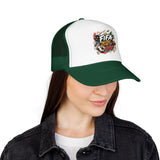 FIFA 2026 HTX Trucker Hat — Colorful Soccer Tournament Foam Cap
