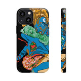Indigenous Blue iPhone Tough Cases – Artistic Protective Covers | Fits iPhone 8 to iPhone 16 Pro Max | Licensed Design by Quuban Quinterro™