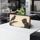 @BuyMartianTravel | Hindsight Is 20/20 Reflections™ Wallet | THE MIRROR SELF (Crow)