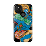 Indigenous Blue Google Pixel Tough Cases – Artistic Protective Covers | Fits Pixel 3 to Pixel 9 Pro | Licensed Design by Quuban Quinterro™