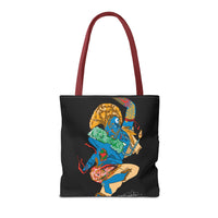 Indigenous Blue Limited Edition Tote Bag – Signed Collectible Art Bag by CIQ Designs x Buy Martian Merch™ | Numbered Series of 100 with Digital Certificate