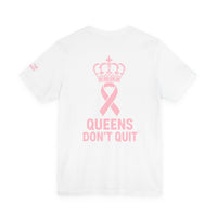 Breast Cancer Awareness T-Shirt – Hope Tougher Than Tumors™ & QUEENS DON’T QUIT™ Unisex Jersey Tee | Inspirational Gift for Survivor, Fighter, or Supporter