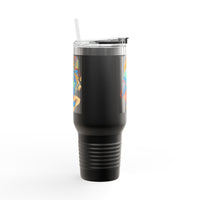 Indigenous Blue Limited Edition 40oz Tumbler – Hand-Signed Stainless Steel Mug with Certificate of Authenticity | Double-Wall Insulated, Cupholder Friendly, Only 100 Made
