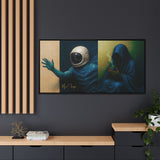 54 Mondays™ Project | Out of Sync Out of Touch – Beverly Hills Edition | Cosmic Noir Wall Art | Limited Gold Max Fuega™ Signature | FSC-Certified Framed Matte Canvas