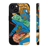 Indigenous Blue iPhone Tough Cases – Artistic Protective Covers | Fits iPhone 8 to iPhone 16 Pro Max | Licensed Design by Quuban Quinterro™