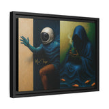 54 Mondays™ Project | Out of Sync Out of Touch – Beverly Hills Edition | Cosmic Noir Wall Art | Limited Gold Max Fuega™ Signature | FSC-Certified Framed Matte Canvas