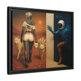 54 Mondays™ Project | Out of Orbit Out of Reach – Beverly Hills Edition | Cosmic Noir Wall Art | Limited Gold Max Fuega™ Signature | FSC-Certified Framed Matte Canvas