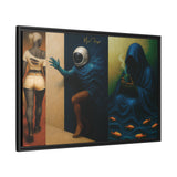 54 Mondays™ Project | Out Sight Out of Mind Out of Love – Beverly Hills Edition | Cosmic Noir Triptych | Limited Gold Max Fuega™ Signature | FSC-Certified Framed Matte Canvas