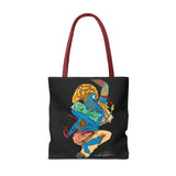 Indigenous Blue Limited Edition Tote Bag – Signed Collectible Art Bag by CIQ Designs x Buy Martian Merch™ | Numbered Series of 100 with Digital Certificate