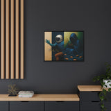 54 Mondays™ Project | Out of Sync Out of Touch – Beverly Hills Edition | Cosmic Noir Wall Art | Limited Gold Max Fuega™ Signature | FSC-Certified Framed Matte Canvas