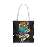 Indigenous Blue Limited Edition Tote Bag – Signed Collectible Art Bag by CIQ Designs x Buy Martian Merch™ | Numbered Series of 100 with Digital Certificate