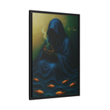 54 Mondays™ Project | Keeper of the Tide – Beverly Hills Edition | Stormtide Serpentine Cosmic Noir Wall Art | Limited Gold Max Fuega™ Signature | FSC-Certified Framed Matte Canvas