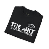 Your Fave Travel Tee | Buy Martian Merch™ The Sky Is Just...Unisex Softstyle T-Shirt | (FFFFFF Version)