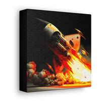 Buy Martian Merch ™ | Space City HTX MJM | Mars (Steampunk Rocket) Premium Gallery Wrap (Various Sizes)