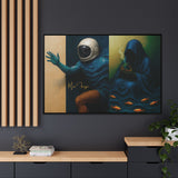 54 Mondays™ Project | Out of Sync Out of Touch – Beverly Hills Edition | Cosmic Noir Wall Art | Limited Gold Max Fuega™ Signature | FSC-Certified Framed Matte Canvas