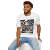 Your Fave Travel Tee | The Saucy Martian™ Retro Bet In Space 001 Unisex Softstyle T-Shirt | Various Colors