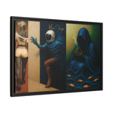 54 Mondays™ Project | Out Sight Out of Mind Out of Love – Beverly Hills Edition | Cosmic Noir Triptych | Limited Gold Max Fuega™ Signature | FSC-Certified Framed Matte Canvas