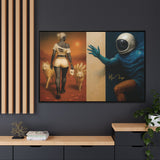 54 Mondays™ Project | Out of Orbit Out of Reach – Beverly Hills Edition | Cosmic Noir Wall Art | Limited Gold Max Fuega™ Signature | FSC-Certified Framed Matte Canvas