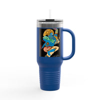 Indigenous Blue Limited Edition 40oz Tumbler – Hand-Signed Stainless Steel Mug with Certificate of Authenticity | Double-Wall Insulated, Cupholder Friendly, Only 100 Made
