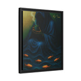 54 Mondays™ Project | Keeper of the Tide – Beverly Hills Edition | Stormtide Serpentine Cosmic Noir Wall Art | Limited Gold Max Fuega™ Signature | FSC-Certified Framed Matte Canvas