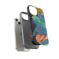 Indigenous Blue iPhone Tough Cases – Artistic Protective Covers | Fits iPhone 8 to iPhone 16 Pro Max | Licensed Design by Quuban Quinterro™