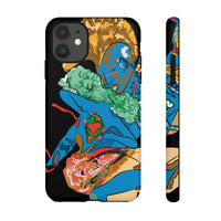 Indigenous Blue iPhone Tough Cases – Artistic Protective Covers | Fits iPhone 8 to iPhone 16 Pro Max | Licensed Design by Quuban Quinterro™