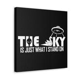 Buy Martian Merch ™ |  Fit Goddess Tribe ™ | The Sky Is Just What I Stand On Premium Squared Gallery Wrap