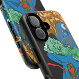 Indigenous Blue iPhone Tough Cases – Artistic Protective Covers | Fits iPhone 8 to iPhone 16 Pro Max | Licensed Design by Quuban Quinterro™