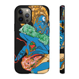 Indigenous Blue iPhone Tough Cases – Artistic Protective Covers | Fits iPhone 8 to iPhone 16 Pro Max | Licensed Design by Quuban Quinterro™