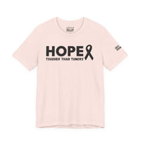 Breast Cancer Awareness T-Shirt – Hope Tougher Than Tumors™ & QUEENS DON’T QUIT™ Unisex Jersey Tee | Inspirational Gift for Survivor, Fighter, or Supporter