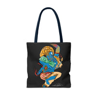 Indigenous Blue Limited Edition Tote Bag – Signed Collectible Art Bag by CIQ Designs x Buy Martian Merch™ | Numbered Series of 100 with Digital Certificate