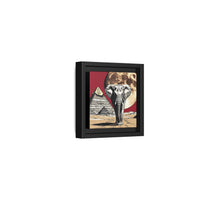 Dreams Remembered – Framed Elephant Canvas Art | Crimson Legacy Decor, Gift for Visionary Women | International Shipping Available
