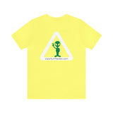Your Fave Travel Tee | Buttercup Pow Skull Anime Naija Green Plaid Unisex T-Shirt