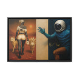 54 Mondays™ Project | Out of Orbit Out of Reach – Beverly Hills Edition | Cosmic Noir Wall Art | Limited Gold Max Fuega™ Signature | FSC-Certified Framed Matte Canvas