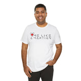 Love Me Like a Martian™ T-Shirt – Unisex Jersey Graphic Tee | Logic & Love Collection