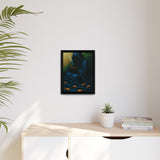 54 Mondays™ Project | Keeper of the Tide – Beverly Hills Edition | Stormtide Serpentine Cosmic Noir Wall Art | Limited Gold Max Fuega™ Signature | FSC-Certified Framed Matte Canvas