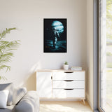 54 Mondays™ Project | Silent Giant – Beverly Hills Edition | Astronaut Facing Gas Giant | Cosmic Noir Wall Art | Limited Gold Max Fuega™ Signature | FSC-Certified Framed Matte Canvas